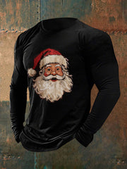 Herren Weihnachts mann Print Casual T-Shirt