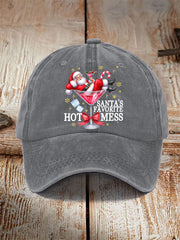 Unisex Lustige Weihnachten Weihnachts mann Lieblings heiße Mess Hut