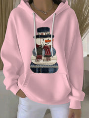 Damen Weihnachts druck Casual Hoodie