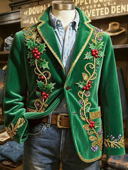 Bedruckte Jacke für Herren mit Weihnachts kunst