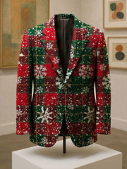Bedruckte Jacke für Herren mit Weihnachts kunst