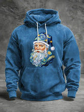 Herren Weihnachts mann bedruckt lässig Hoodie