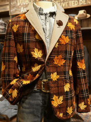 Herren Herbst Kunst Bedruckte Jacke