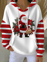Damen Weihnachts weihnachts mann bedruckter Hoodie