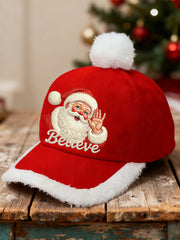 Unisex Weihnachten glauben Weihnachts mann Print Plüsch Nähhut