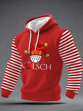 Cologne Carnival Print für Herren lässig kariert Hoodie