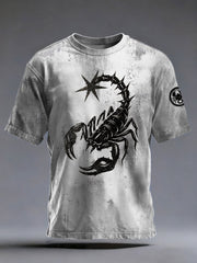 Bedrucktes Herren-T-Shirt im Rock-Stil
