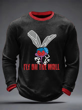 Herren Rockmusik inspiriertes Waffel oberteil