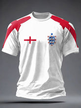 Men's UK Football Lover England 2026 Printed short sleeve t-shirt
