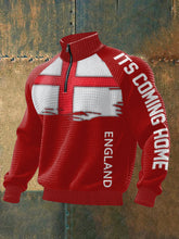 Men's UK England Football Lover It's Coming Back 2026 Printed Sweatshirt