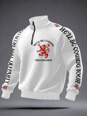 Men's UK Scotland Football Lover We'll Be Coming 2026 Printed Sweatshirt