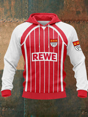 Herren Kölner Karneval Samt Raglan Hoodie