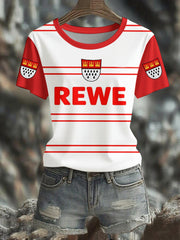 Kurzarm-T-Shirt für Damen Kölner Karneval