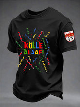 Herren Kölle Alaaf Print Casual T-Shirt