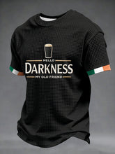 Men's Hello Darkness My Old Friend Waffle Short Sleeves T-shirt