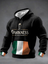 Men's Men's Hello Darkness My Old Friend Checkered Cotton Hoodie