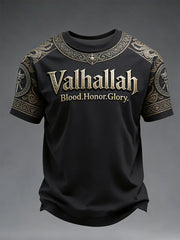 Bedrucktes Herren T-Shirt im Viking-Stil