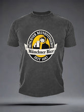 Herren Bier liebhaber München Oktoberfest Print T-Shirt