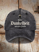 Unisex Kappe mit dem Aufdruck „Hello Darkness My Old Friend“