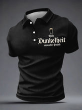 Herren-Shirt mit dem Aufdruck „Hello Darkness My Old Friend“