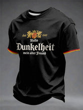 Herren-T-Shirt mit dem Aufdruck „Hello Darkness My Old Friend“