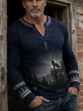 Herren-Viking-T-Shirt mit langen Ärmeln