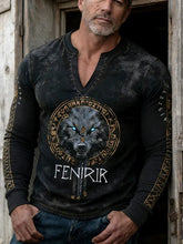 Herren-Viking-T-Shirt mit langen Ärmeln