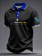 Men's Bosnia Football Lover Printed Casual Tops