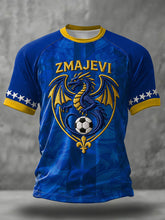 Men's Bosno ZMAJEVI Football Lover Printed T-shirt