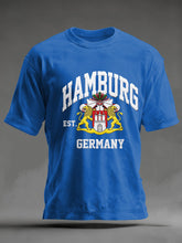 Herren-Hafengeburtstag-Print-T-Shirt mit kurzen Ärmeln