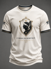 T-shirt pour homme imprimé du drapeau de la Corse