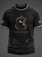 T-shirt pour homme imprimé du drapeau de la Corse