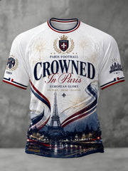 T-shirt imprimé pour hommes sur le championnat de football parisien