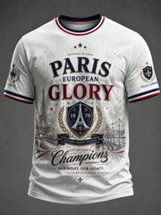 T-shirt imprimé pour hommes sur le championnat de football parisien