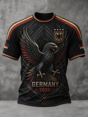 Herren-Fußball-T-Shirt mit Deutschland-Druck