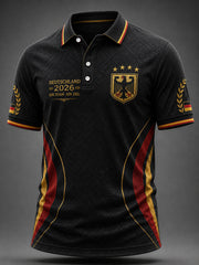 Herren-Deutschland-Fußballfan-Print-Lässige Shorts
