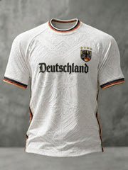 Herren-Fußball-T-Shirt mit Deutschland-Druck