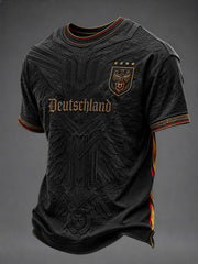 Herren-Fußball-T-Shirt mit Deutschland-Druck