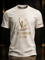 Herren-Tennismeister 2026 – Erinnerungs-T-Shirt