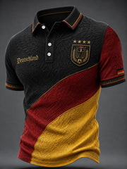 Herren-Deutschland-Fußballfan-Print-Lässiges Oberteil