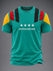 Herren-Fußballfan-T-Shirt von Deutschland 2026 mit Aufdruck
