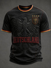 Herren-Fußball-T-Shirt mit Deutschland-Druck
