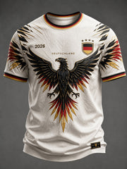 Herren-Fußball-T-Shirt mit Deutschland-Druck