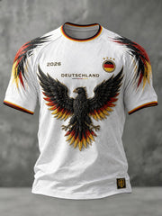 Herren-Fußball-T-Shirt mit Deutschland-Druck