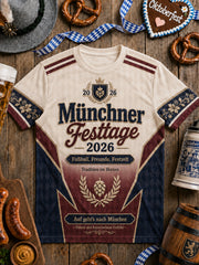 Herren-Oktoberfest-T-Shirt im Trikotstil 2026