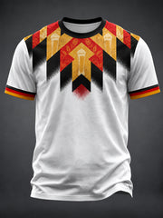 Lustiges Herren-T-Shirt mit Fußball- und Bier-Print