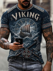 Herren-Vikingert-Shirt mit Druck