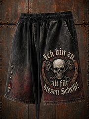 Herren-Ich-bin-zu-alt-für-diesen-Scheiß-Witzige-Shorts