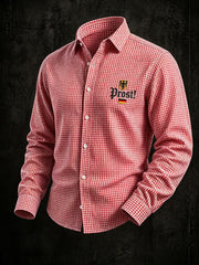Men's Oktoberfest Style Casual Long Sleeve Shirt