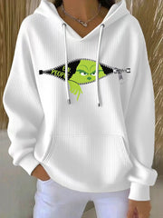 Frauen Lustige Weihnachten EW Menschen Print Hoodie